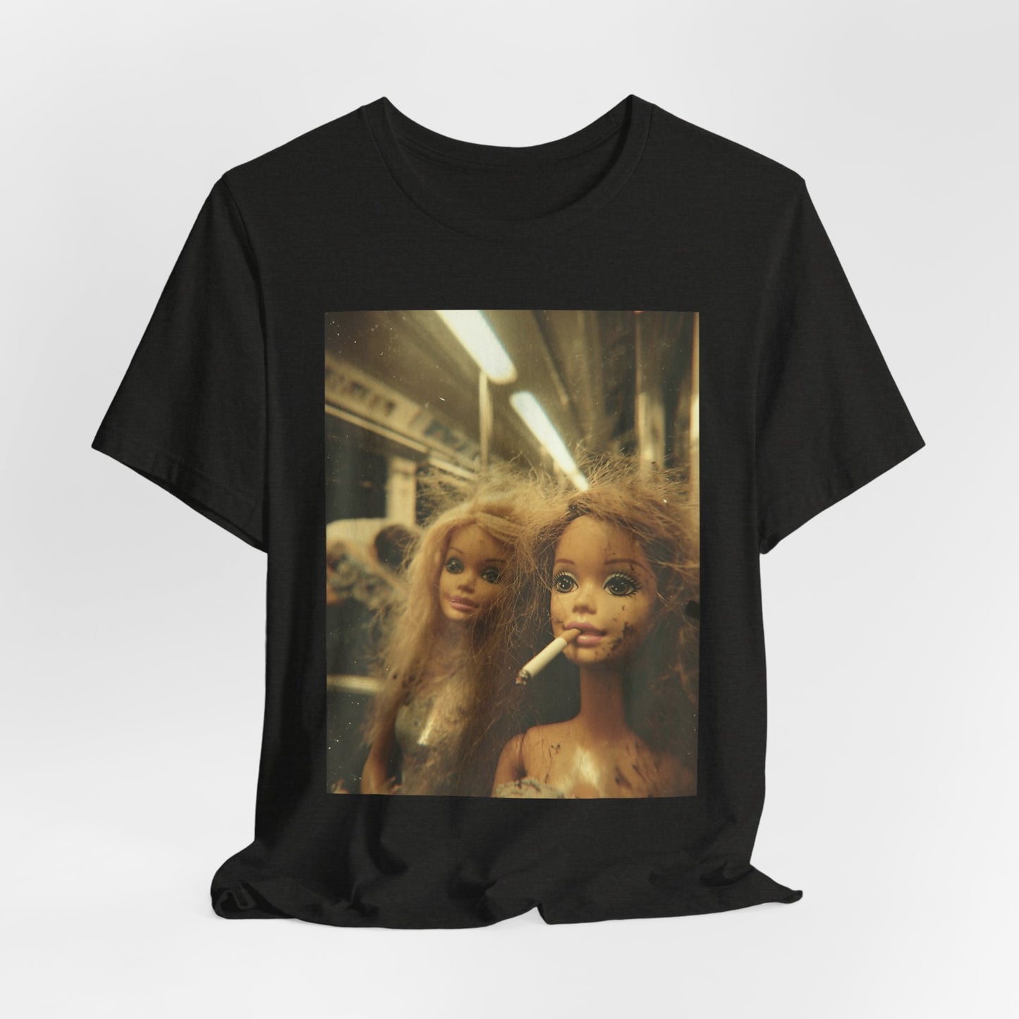 T-Shirt — Vintage Grunge Barbie Dolls Photo Tee