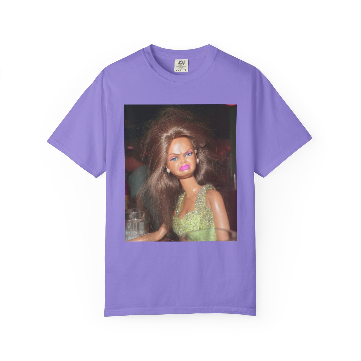 T-Shirt — Retro Doll Portrait Graphic Tee (Vintage Glam Photo)
