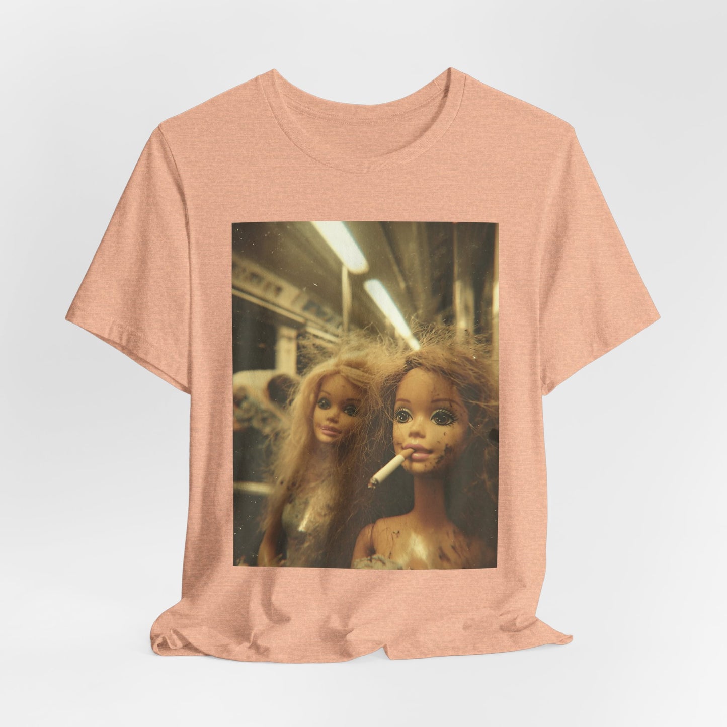 T-Shirt — Vintage Grunge Barbie Dolls Photo Tee