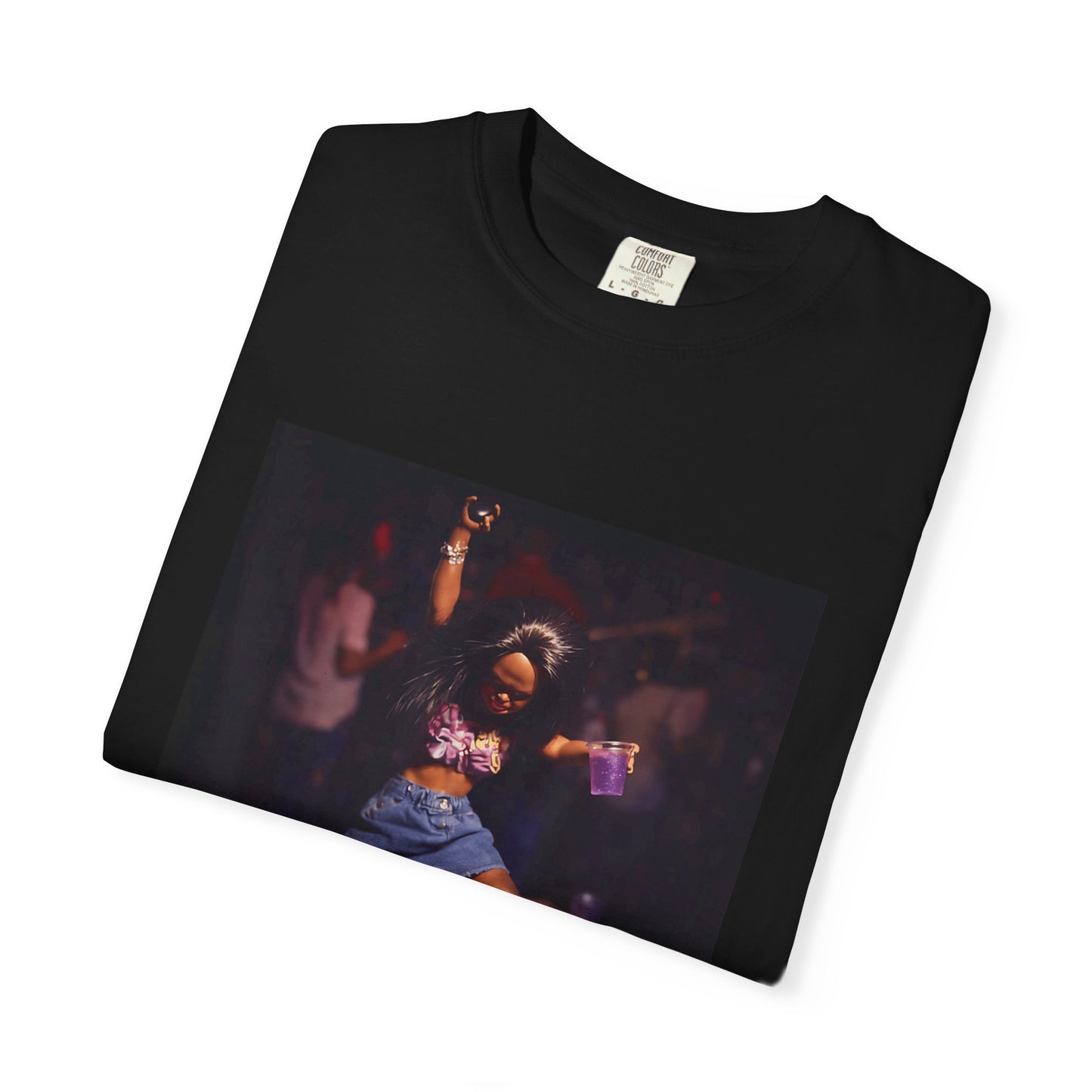 T-Shirt — Vintage Dance Floor Photo Tee (Party Night Print)