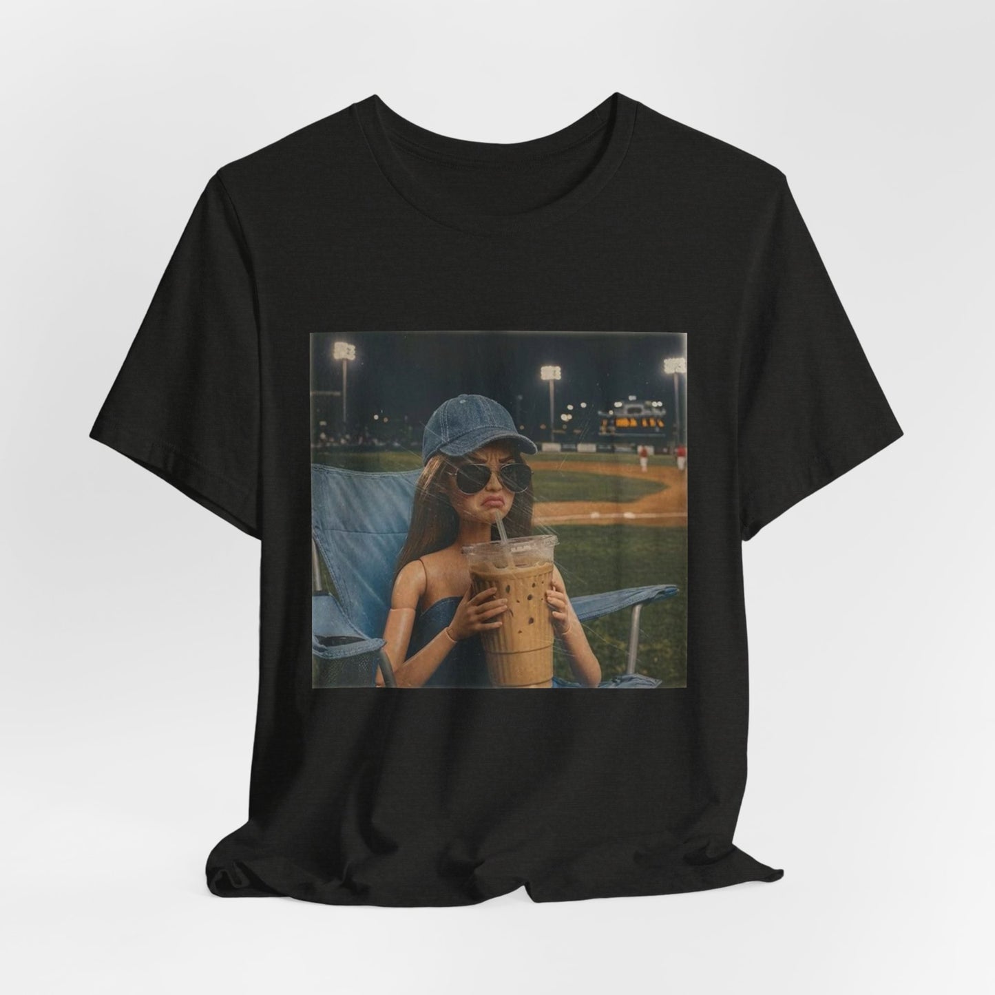 T-Shirt — "Literally Just a Bleacher Creature" Vintage Baseball Photo Tee