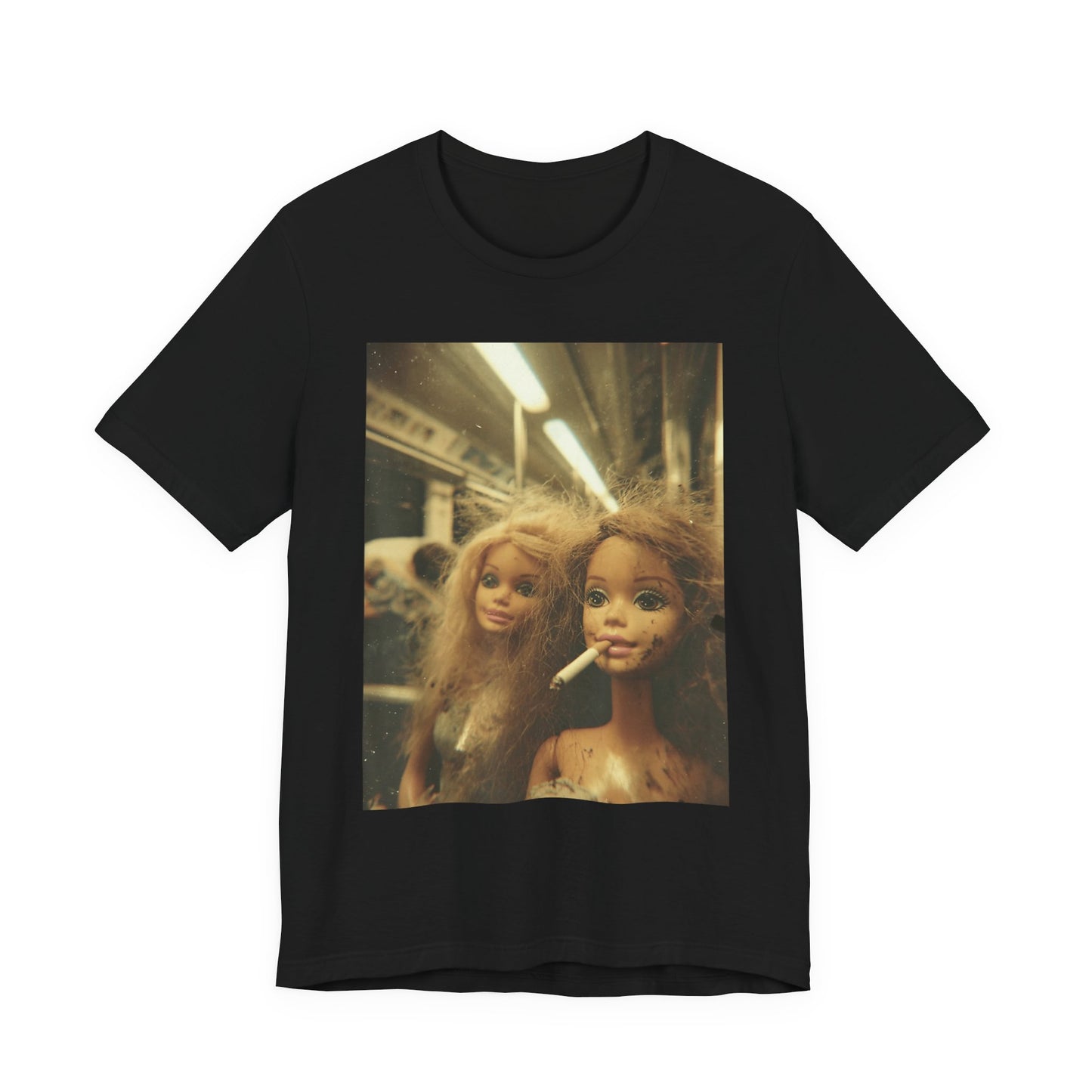 T-Shirt — Vintage Grunge Barbie Dolls Photo Tee