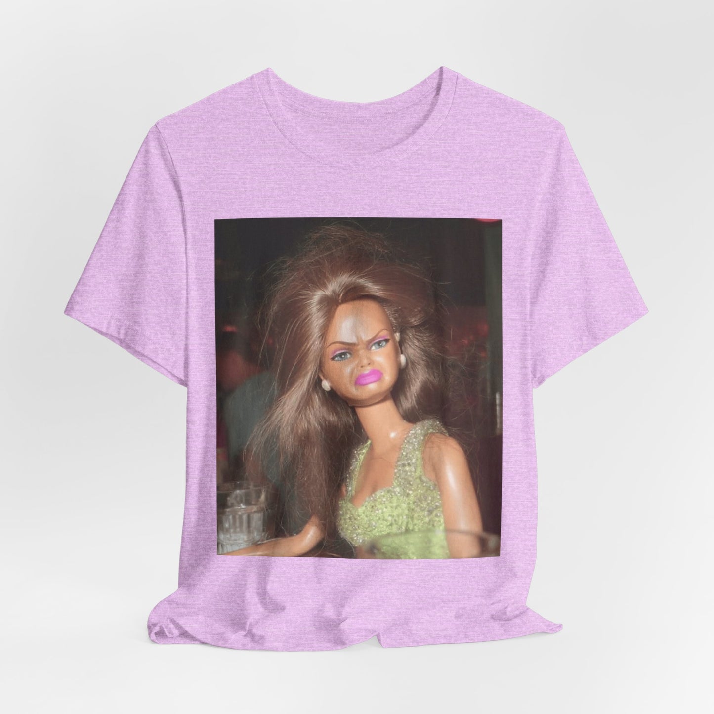Vintage Doll Photo T-Shirt — Retro Party Barbie Print Tee