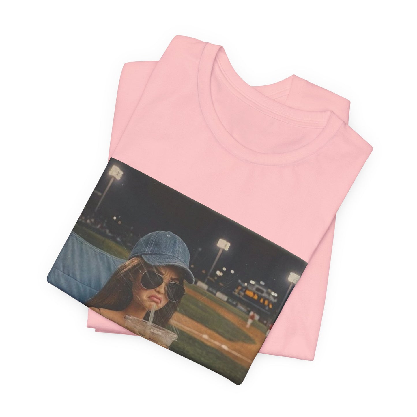 T-Shirt — "Literally Just a Bleacher Creature" Vintage Baseball Photo Tee