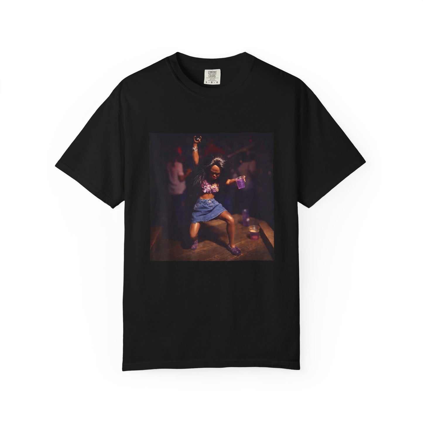T-Shirt — Vintage Dance Floor Photo Tee (Party Night Print)