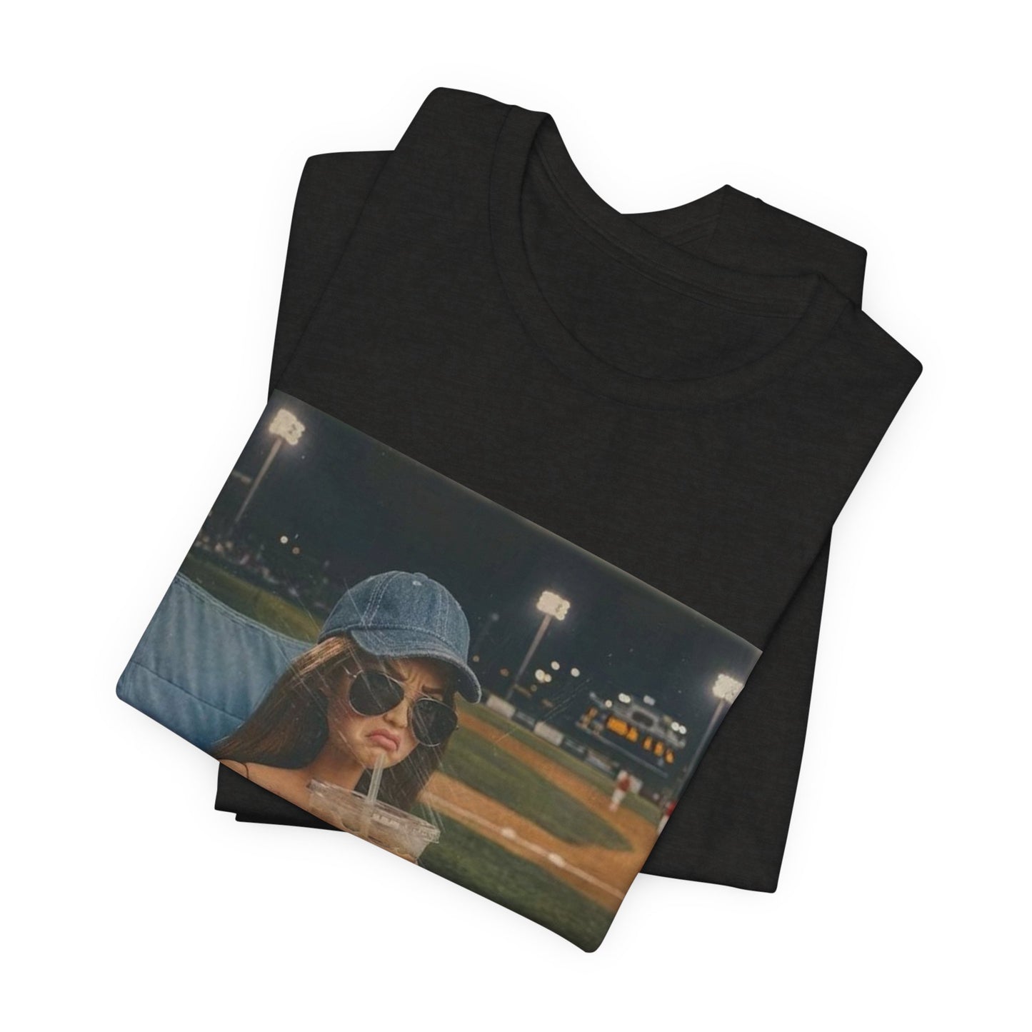 T-Shirt — "Literally Just a Bleacher Creature" Vintage Baseball Photo Tee