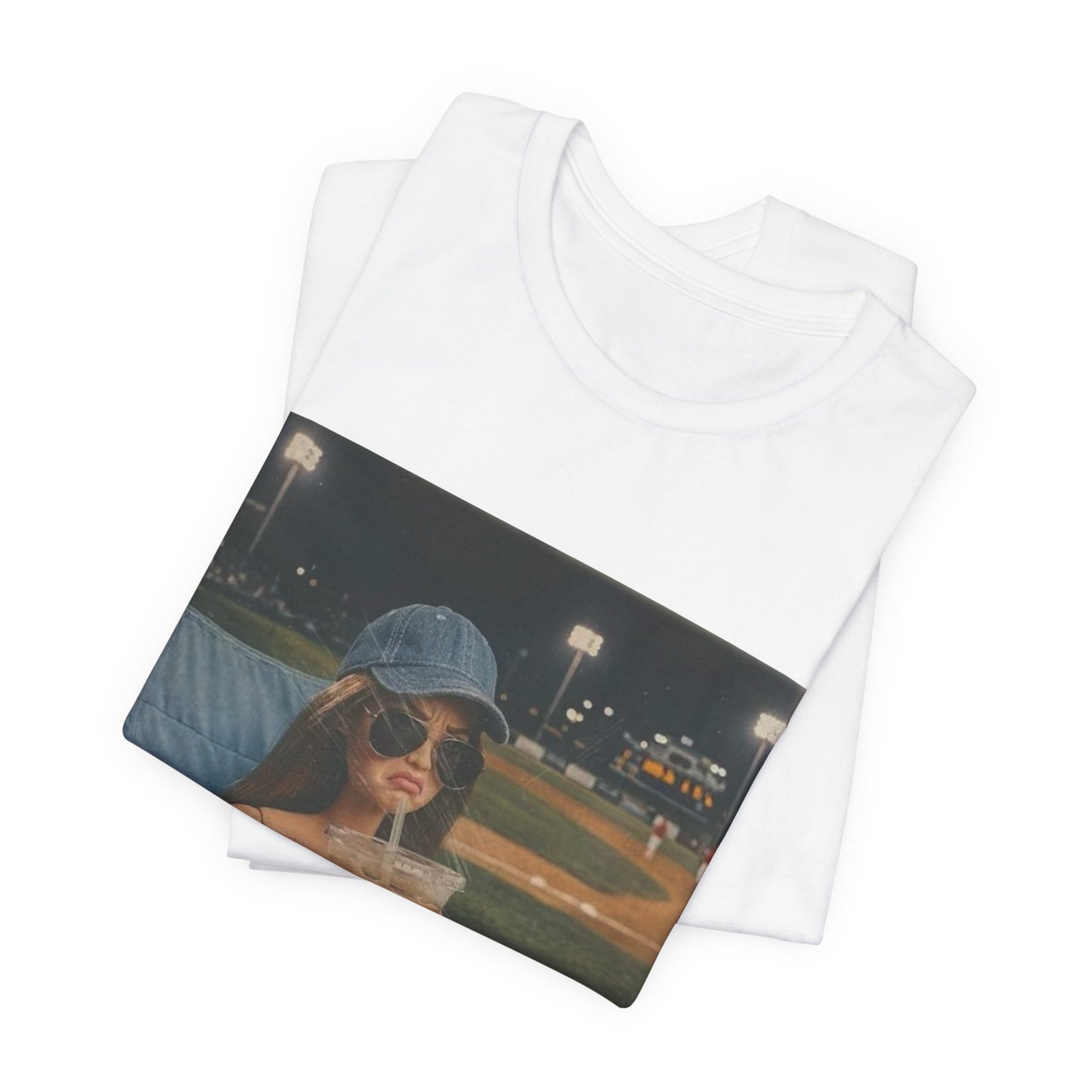T-Shirt — "Literally Just a Bleacher Creature" Vintage Baseball Photo Tee
