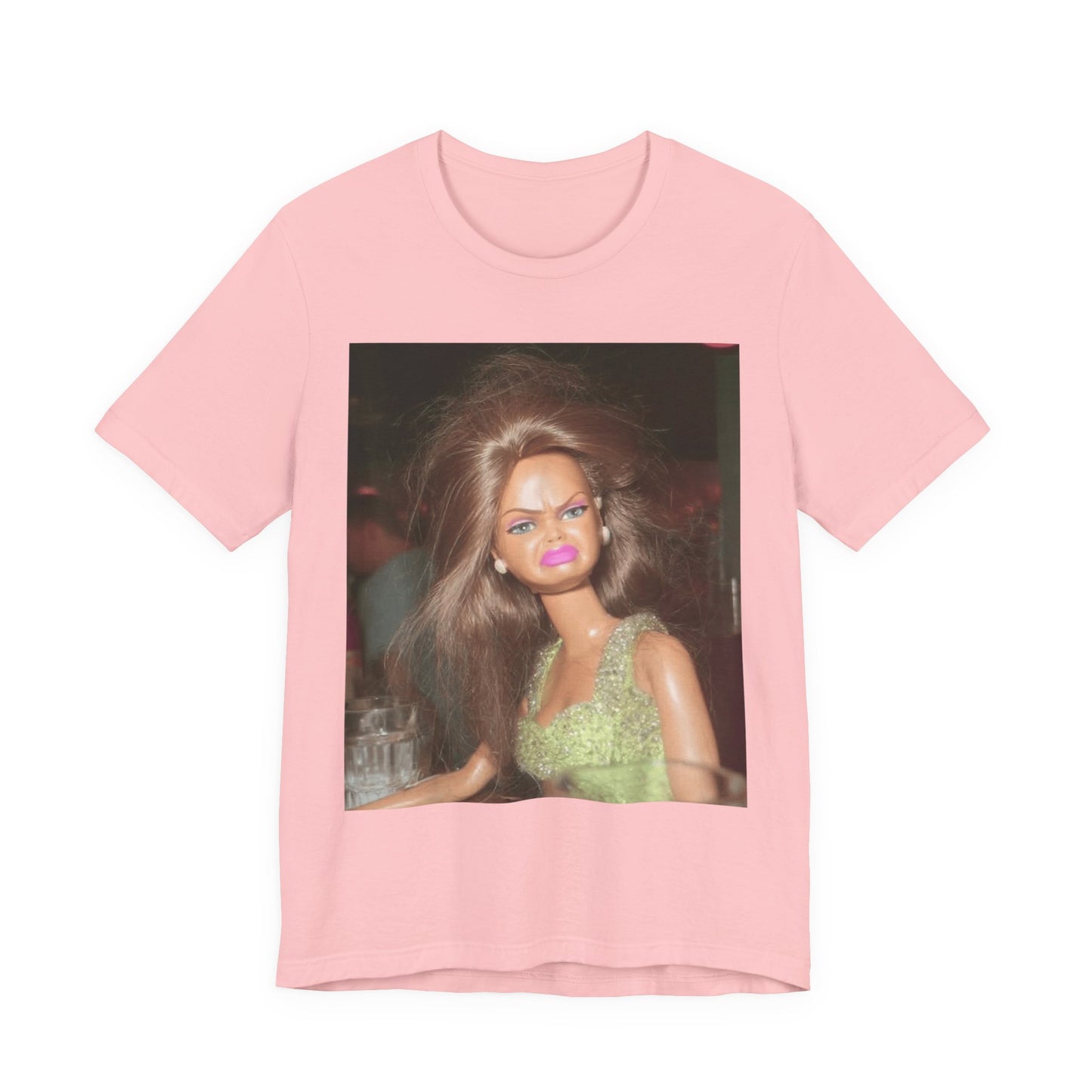 Vintage Doll Photo T-Shirt — Retro Party Barbie Print Tee