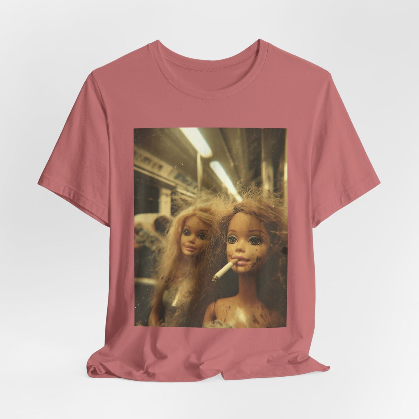 T-Shirt — Vintage Grunge Barbie Dolls Photo Tee