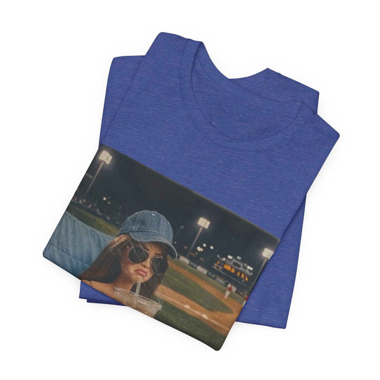 T-Shirt — "Literally Just a Bleacher Creature" Vintage Baseball Photo Tee