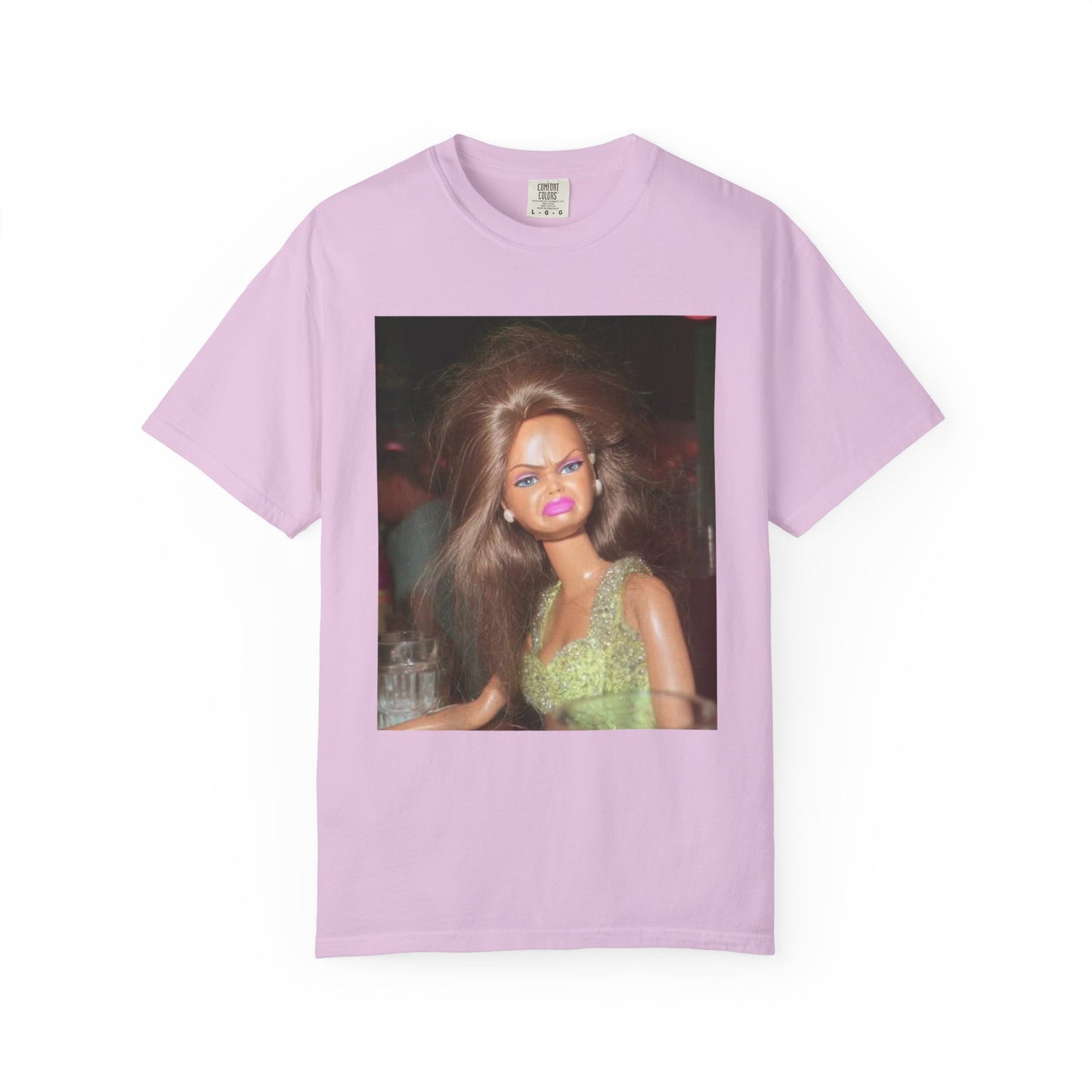 T-Shirt — Retro Doll Portrait Graphic Tee (Vintage Glam Photo)