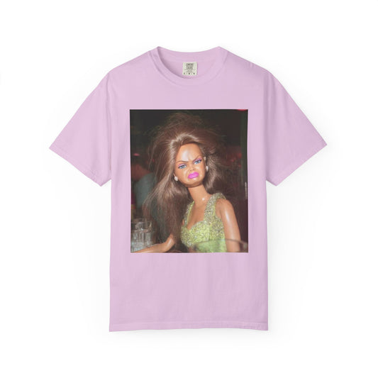 T-Shirt — Retro Doll Portrait Graphic Tee (Vintage Glam Photo)
