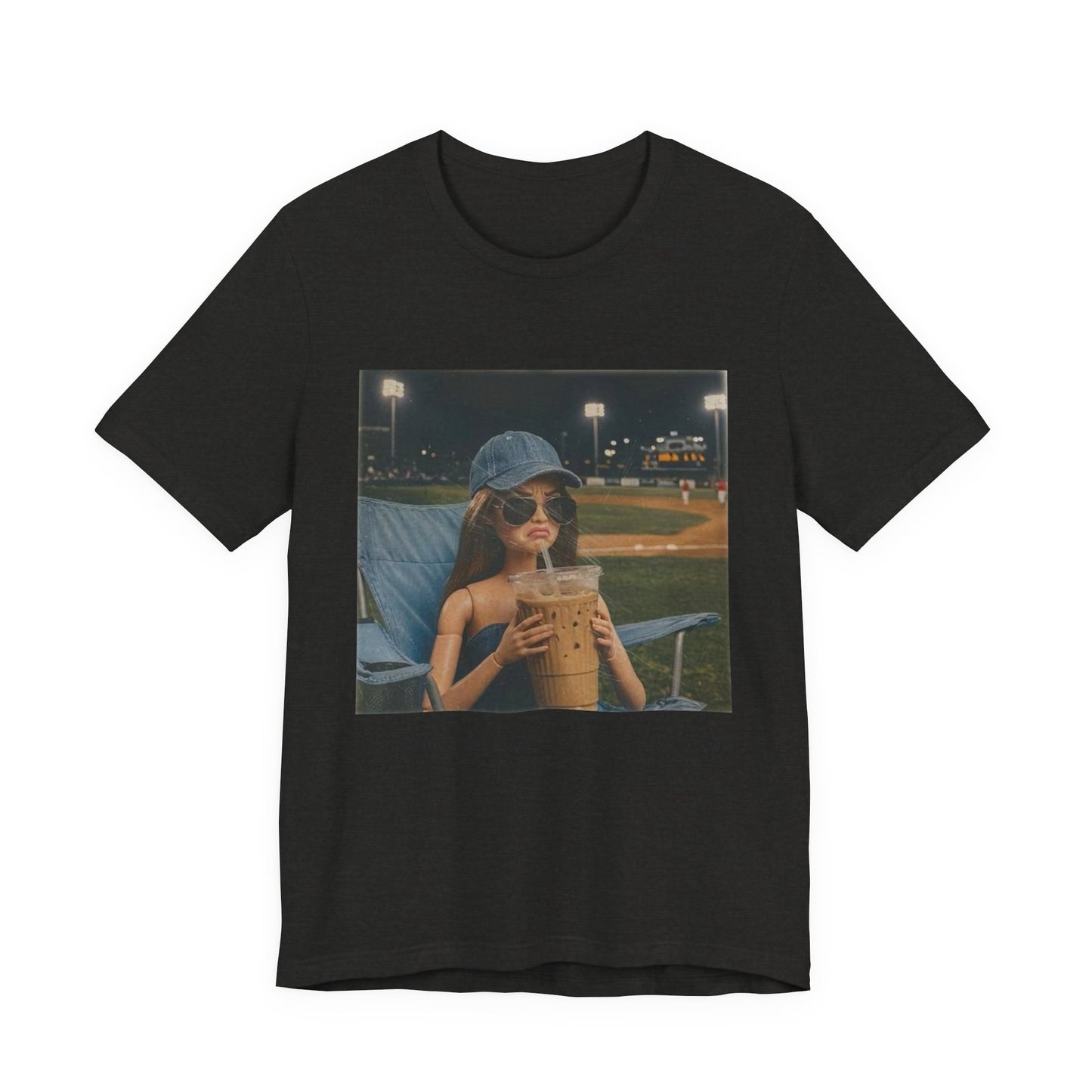 T-Shirt — "Literally Just a Bleacher Creature" Vintage Baseball Photo Tee