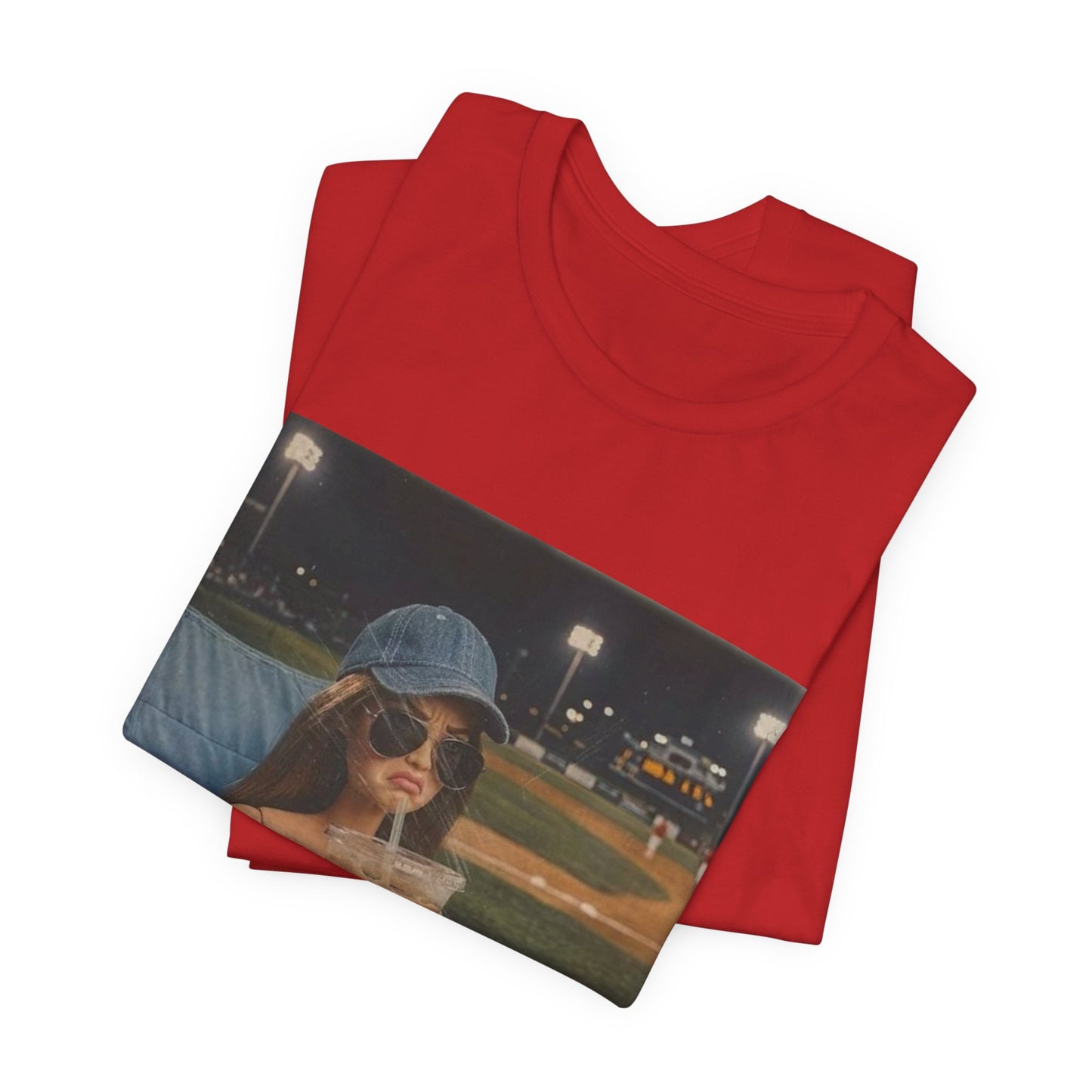 T-Shirt — "Literally Just a Bleacher Creature" Vintage Baseball Photo Tee