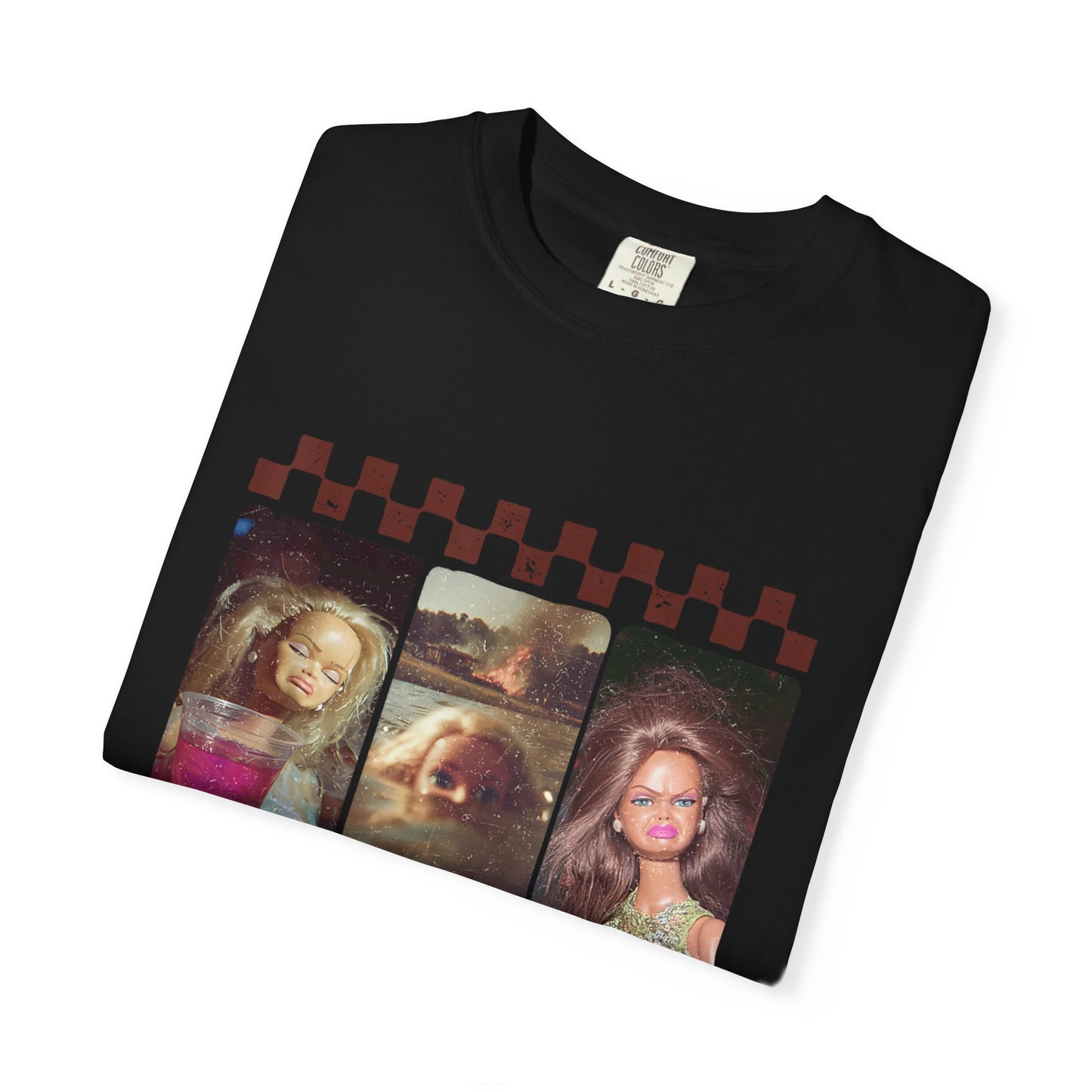 Vintage Photo Grid T-Shirt — Retro Checkerboard Portrait Tee