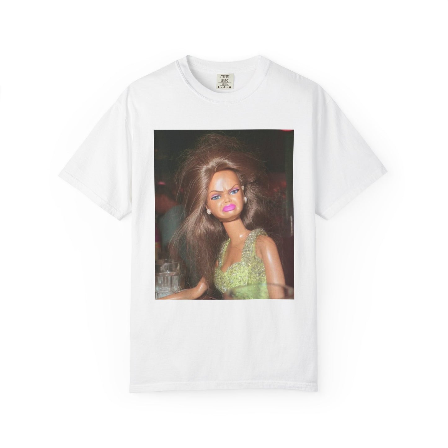 T-Shirt — Retro Doll Portrait Graphic Tee (Vintage Glam Photo)