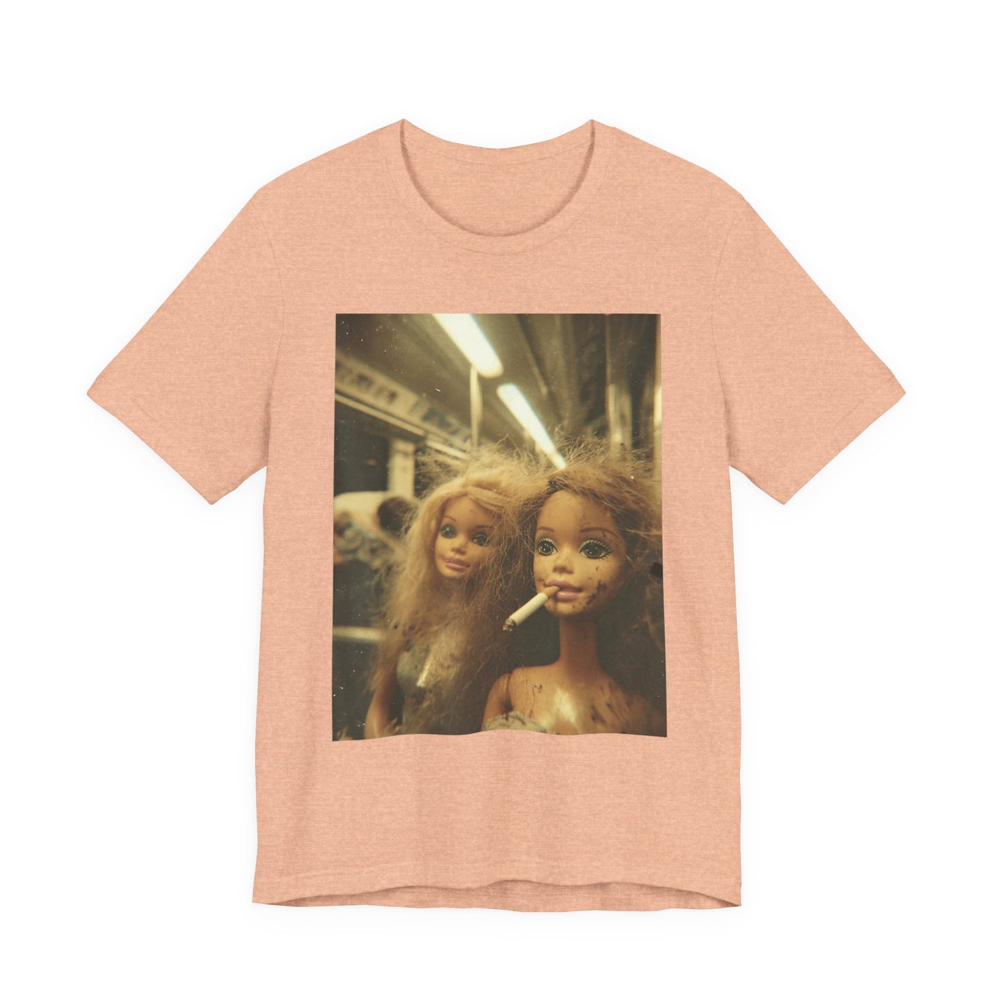 T-Shirt — Vintage Grunge Barbie Dolls Photo Tee