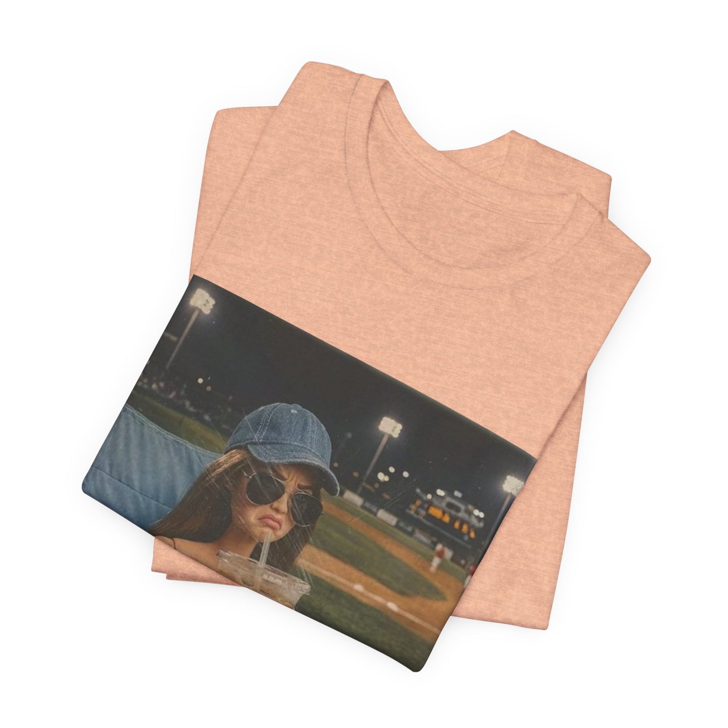 T-Shirt — "Literally Just a Bleacher Creature" Vintage Baseball Photo Tee