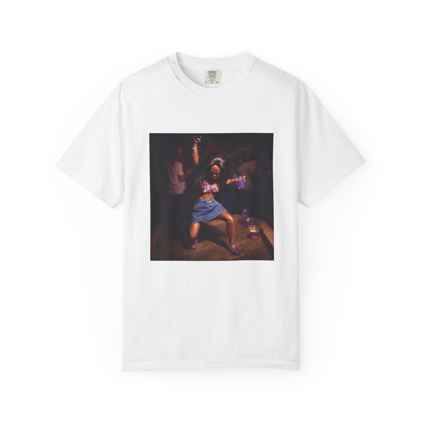 T-Shirt — Vintage Dance Floor Photo Tee (Party Night Print)