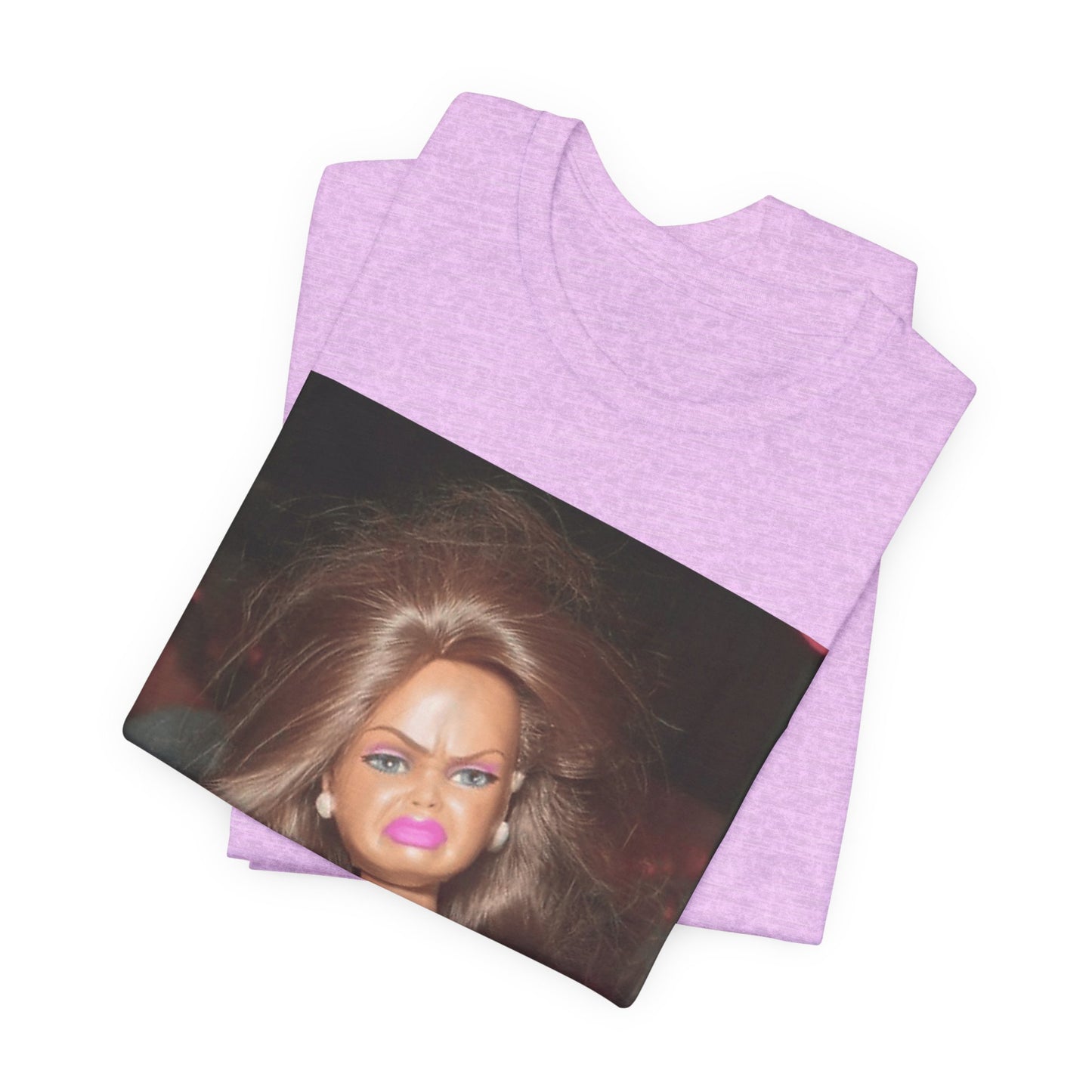 Vintage Doll Photo T-Shirt — Retro Party Barbie Print Tee