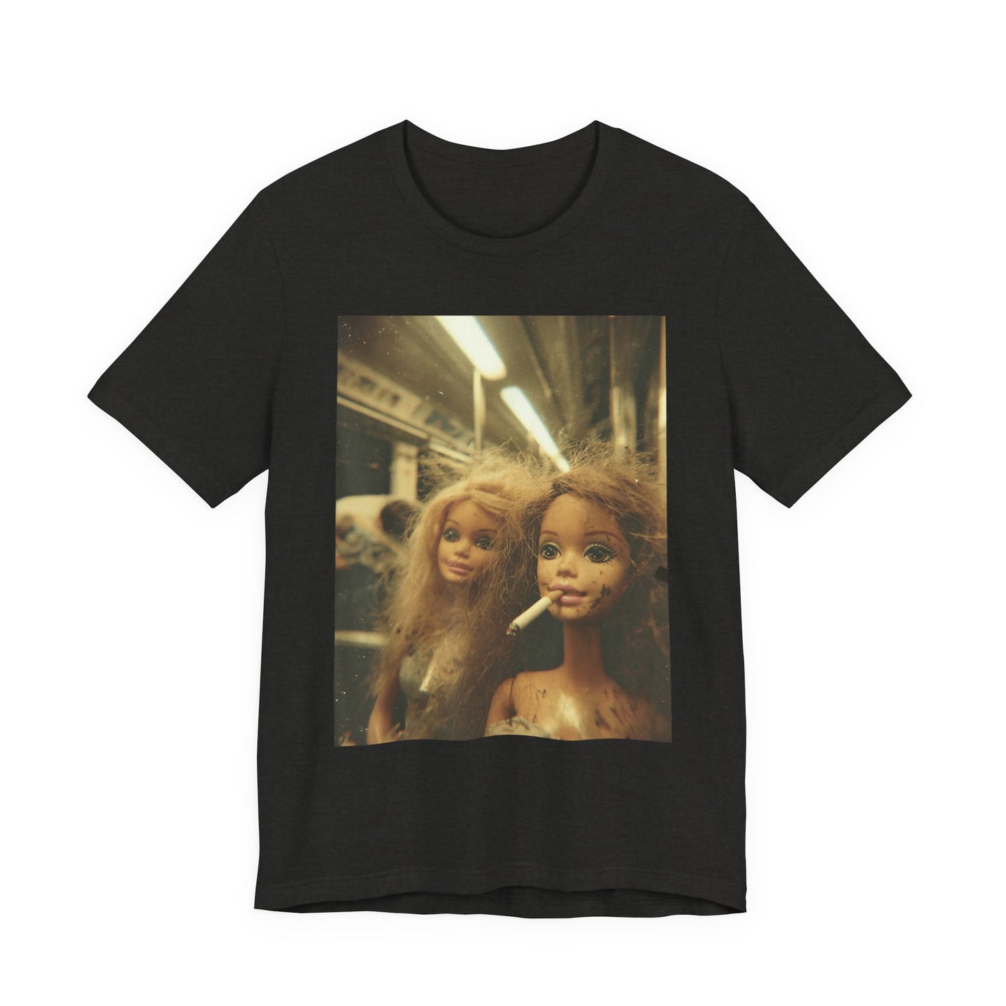 T-Shirt — Vintage Grunge Barbie Dolls Photo Tee