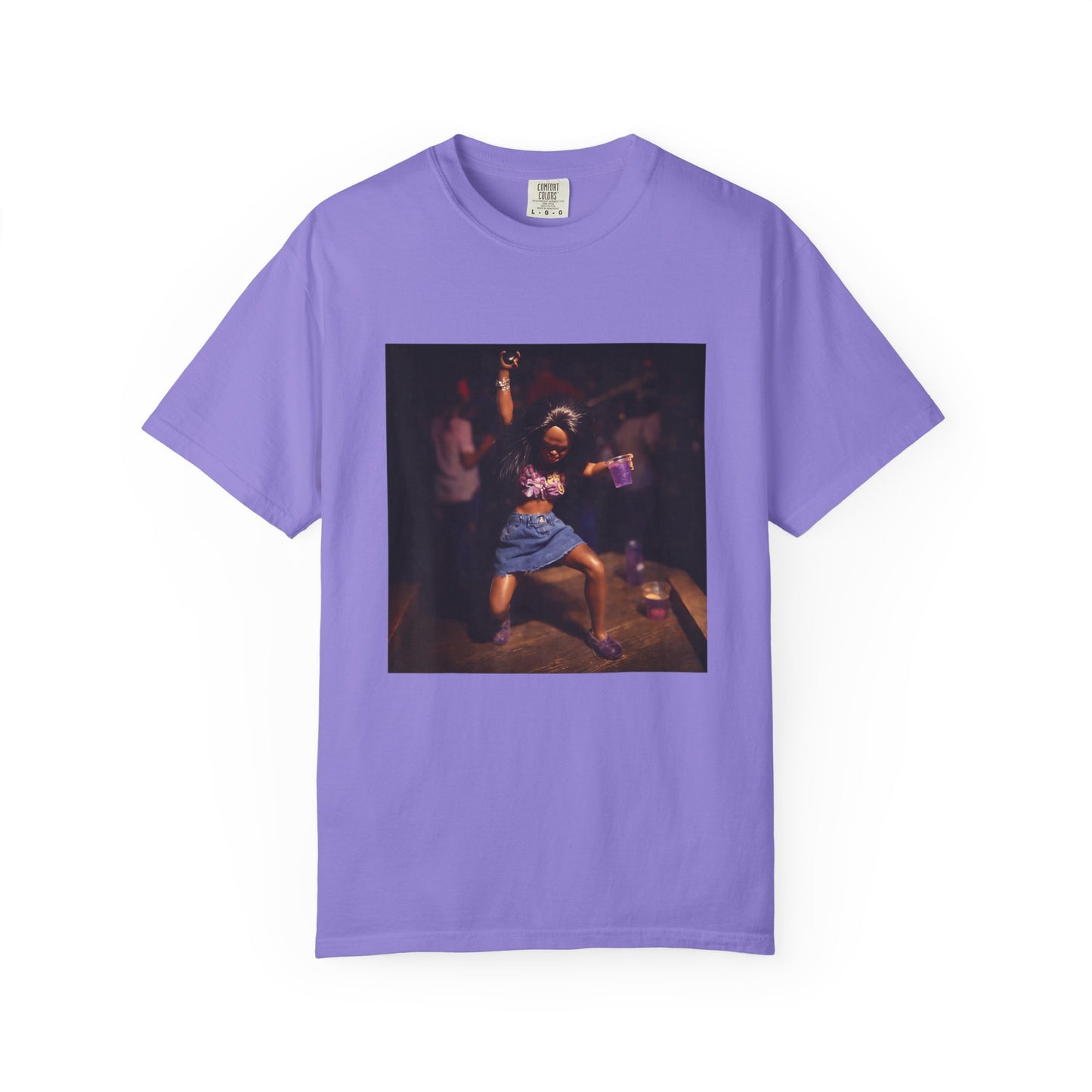 T-Shirt — Vintage Dance Floor Photo Tee (Party Night Print)