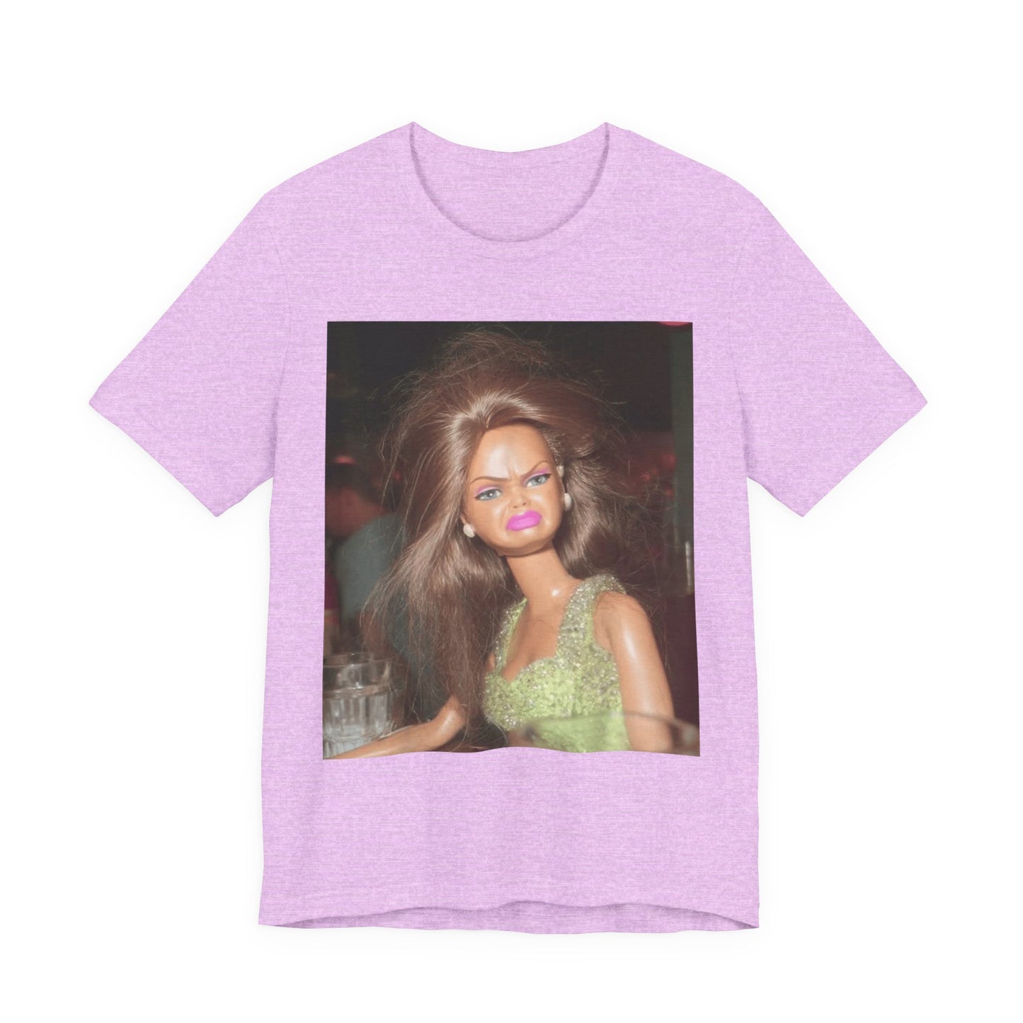 Vintage Doll Photo T-Shirt — Retro Party Barbie Print Tee